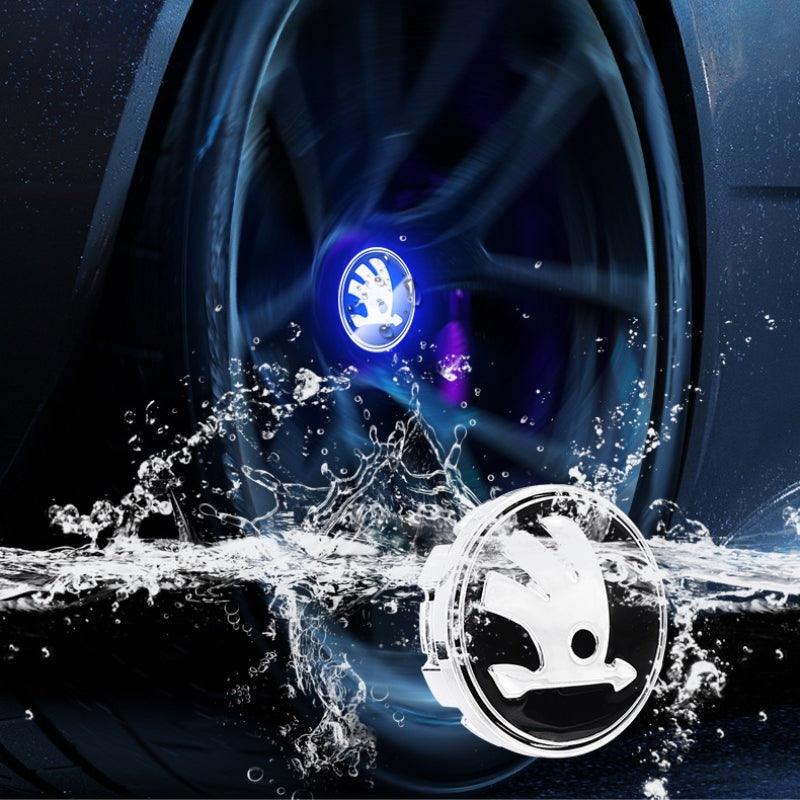 Suitable For Škoda Magnetic Suspension Hub Caps & LED Suspension Luminous Wheel Hub Lights - Greetlamp