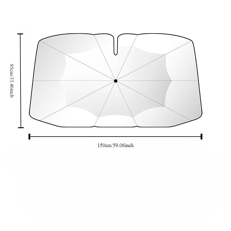 New 360° Bendable Handle Car Parasol Car Front Windshield Sun Protection Heat Shield Universal Car Parasol - Greetlamp