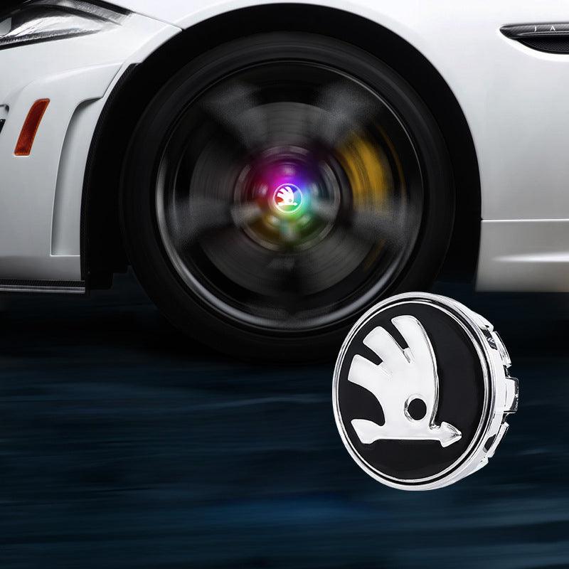 Suitable For Škoda Magnetic Suspension Hub Caps & LED Suspension Luminous Wheel Hub Lights - Greetlamp