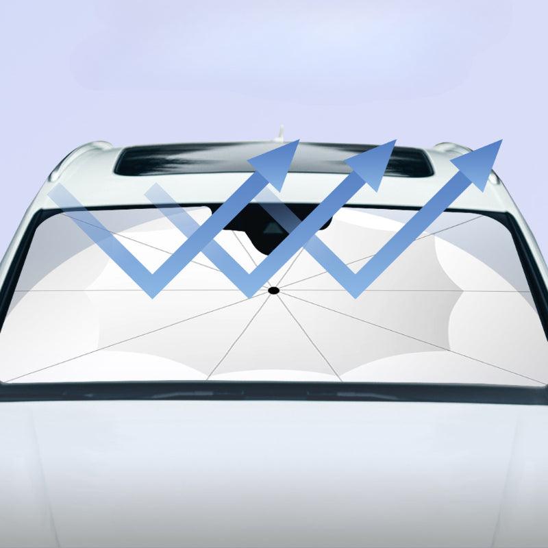 New 360° Bendable Handle Car Parasol Car Front Windshield Sun Protection Heat Shield Universal Car Parasol - Greetlamp