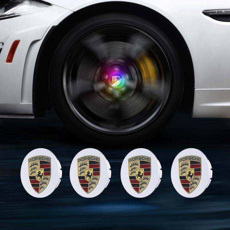 Suitable For Porsche Magnetic Suspension Hub Caps & LED Suspension Luminous Wheel Hub Lights - Greetlamp