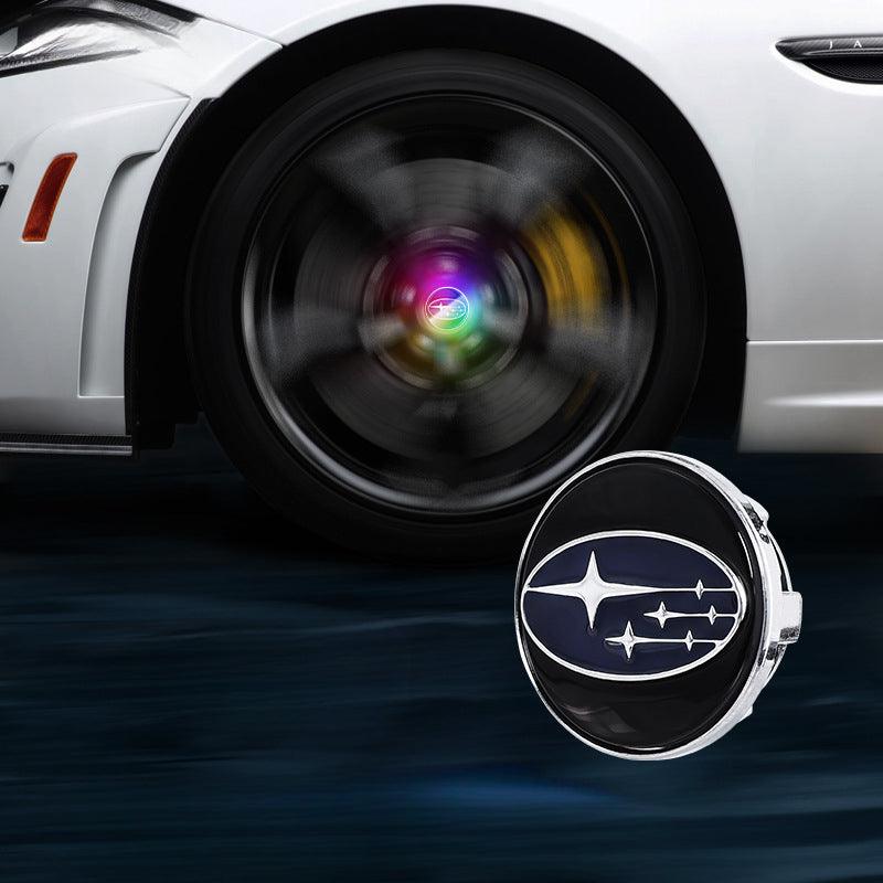 Suitable For Subaru Magnetic Suspension Hub Caps & LED Suspension Luminous Wheel Hub Lights - Greetlamp