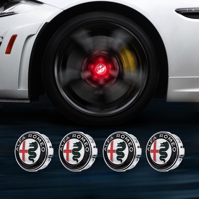 Suitable For Alfa Romeo Magnetic Suspension Hub Caps & LED Suspension Luminous Wheel Hub Lights - Greetlamp