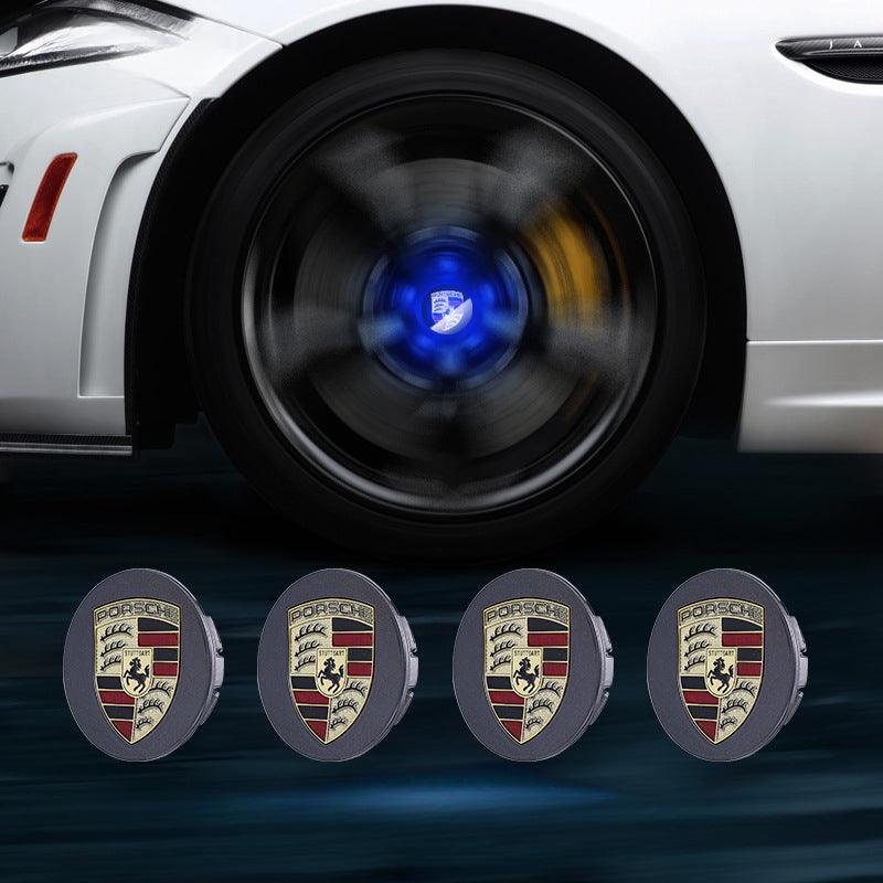 Suitable For Porsche Magnetic Suspension Hub Caps & LED Suspension Luminous Wheel Hub Lights - Greetlamp