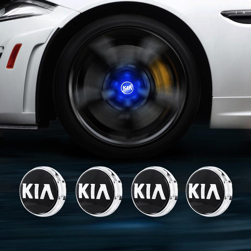 Suitable For KIA Magnetic Suspension Hub Caps & LED Suspension Luminous Wheel Hub Lights - Greetlamp