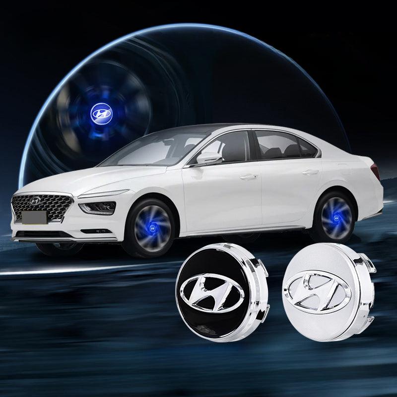 Suitable For Hyundai Magnetic Suspension Hub Caps & LED Suspension Luminous Wheel Hub Lights - Greetlamp
