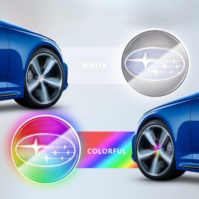 Suitable For Subaru Magnetic Suspension Hub Caps & LED Suspension Luminous Wheel Hub Lights - Greetlamp