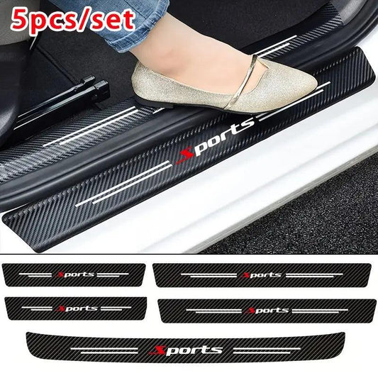( 9PCS )Carbon Car Door Sills Stickers - Greetlamp