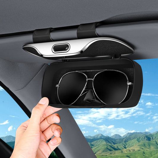 Car Press Open Eyeglass Case