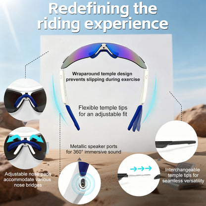 Smart Bluetooth Glasses Outdoor Sports Goggles Cycling Sunglasses