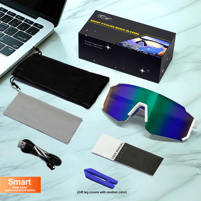 Outdoor Sports Cycling Bluetooth Smart Sunglasses with AI Technology