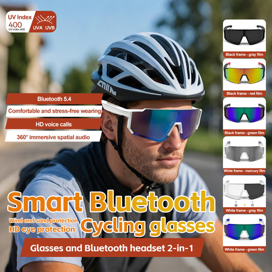 Outdoor Sports Cycling Bluetooth Smart Sunglasses with AI Technology