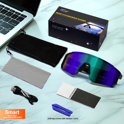 Outdoor Sports Cycling Bluetooth Smart Sunglasses with AI Technology