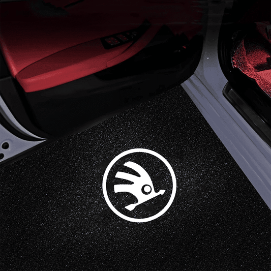 Skoda Compatible Car Door Welcome Lights - Greetlamp